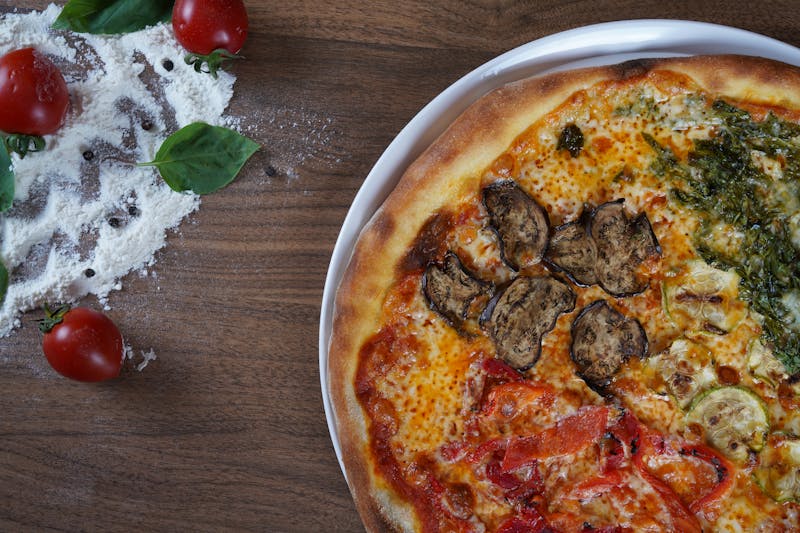 Four cheese pizza